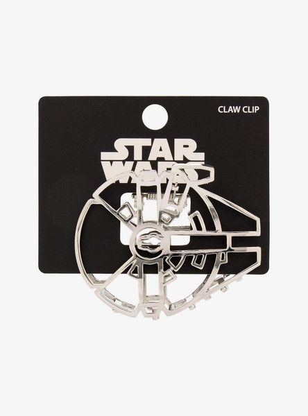 Star Wars Millennium Falcon Line Art Claw Hair Clip