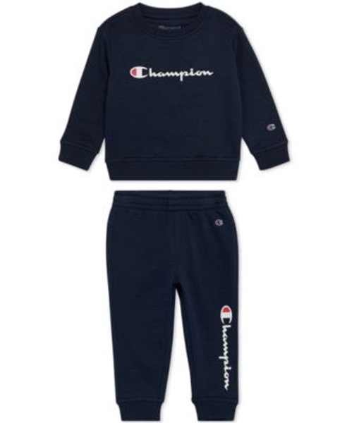 Baby Boys 2-Piece Long Sleeve Crew Sweatshirt and Joggers Set