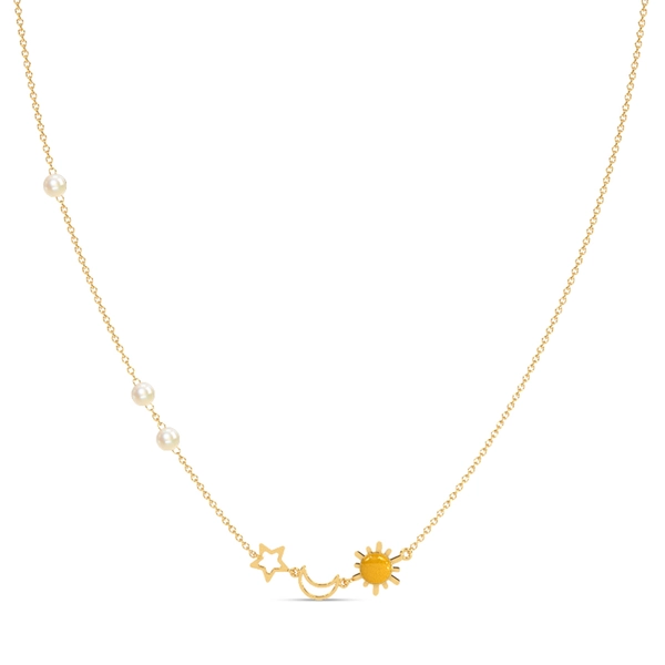 Glowing Lights Kids Pearl Necklace