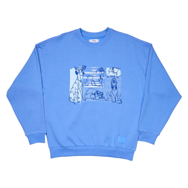 Disney Dogs & Cats Oversized Unisex Crewneck Sweatshirt