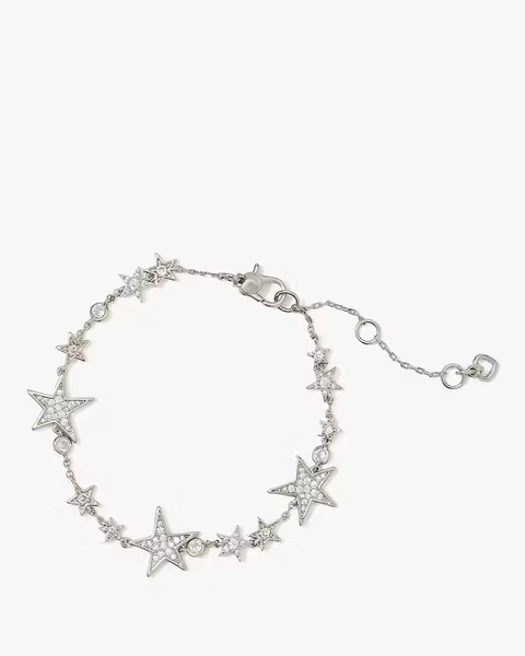 Clear/Silver You're A Star Bracelet