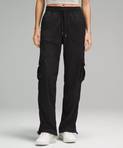 Dance Studio Relaxed-Fit Mid-Rise Cargo Pant - Black - M