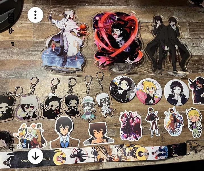 Anime bungo stray Dogs Gift Box | Random Keychains, Standees & Pins | Cute Surprise Pack for Otaku Fans