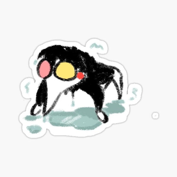 sopping wet spamton Sticker