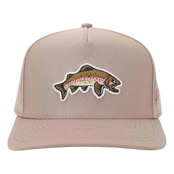 Waggle Golf Steelhead Snapback Hat Brown One Size