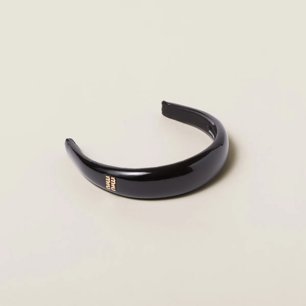 Patent leather headband