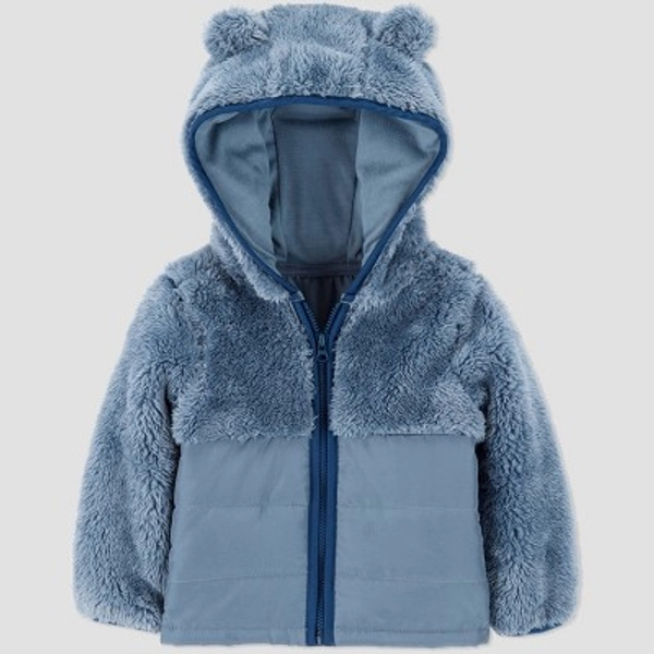 Carter's Just One You® Baby Boys' Puffer Jacket - Blue 12M