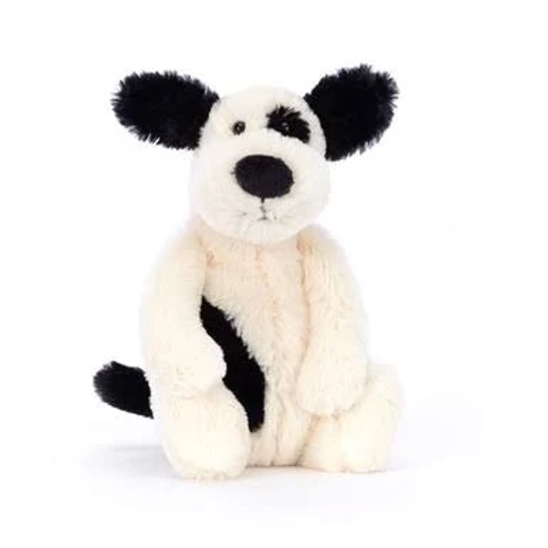 Jellycat Bashful Black Cream Puppy