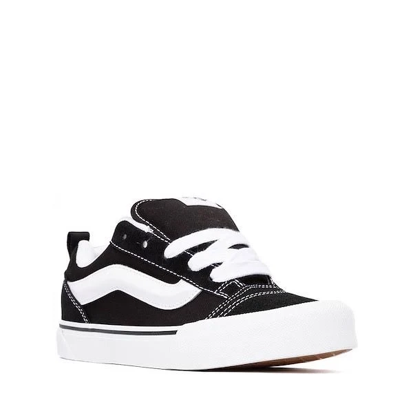 Vans Knu Skool Skate Shoe - Big Kid - Black / White - Size 4.5