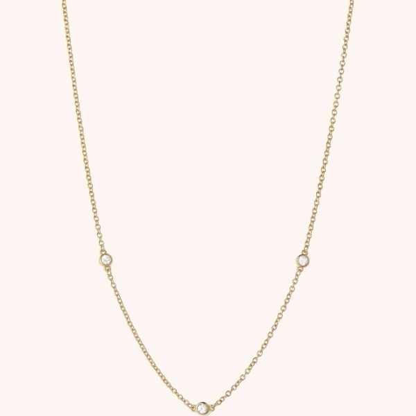 mejuri 18k Gold Vermeil / Lab Grown Sapphire / 14-16