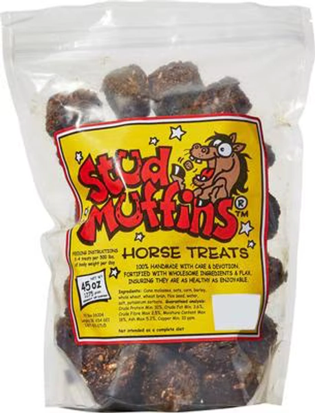 STUD MUFFINS Molasses Horse Treats, 45-oz bag - Chewy.com