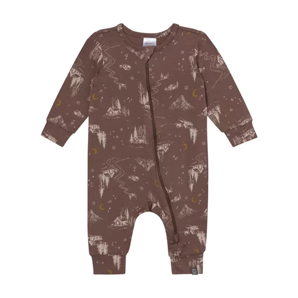Modern Moments by Gerber Neutral Two-Way Zip Viscose Coverall, Sizes Newborn - 24 Months
