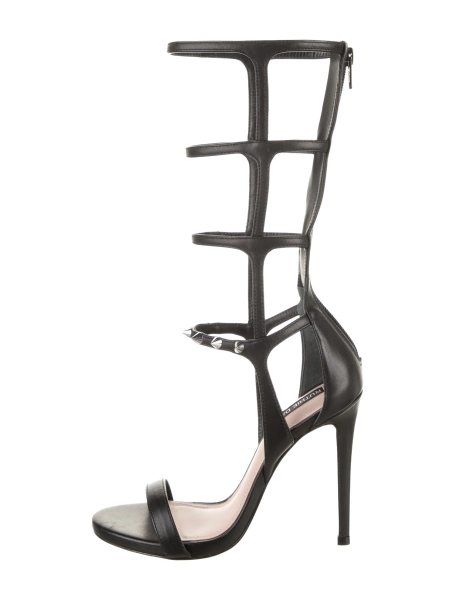 Leather Studded Accents Gladiator Sandals