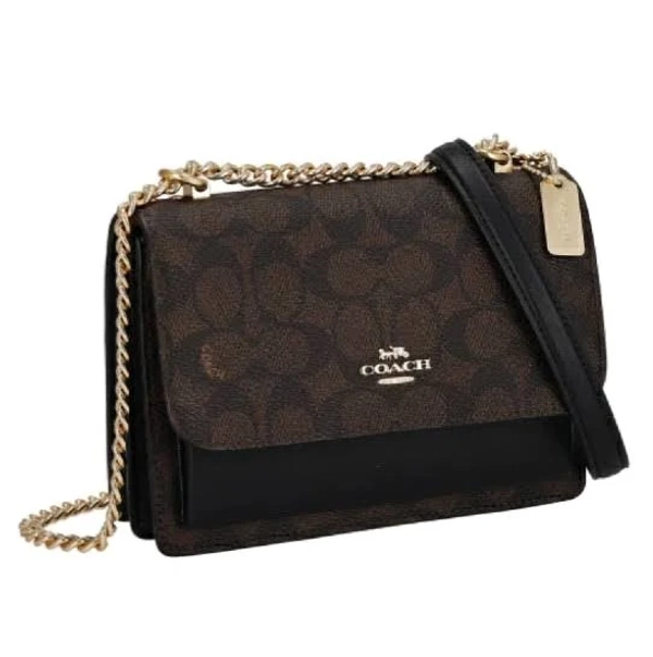 COACH CW206 shoulder bag Mini Klare Crossbody Bag BLack Brown