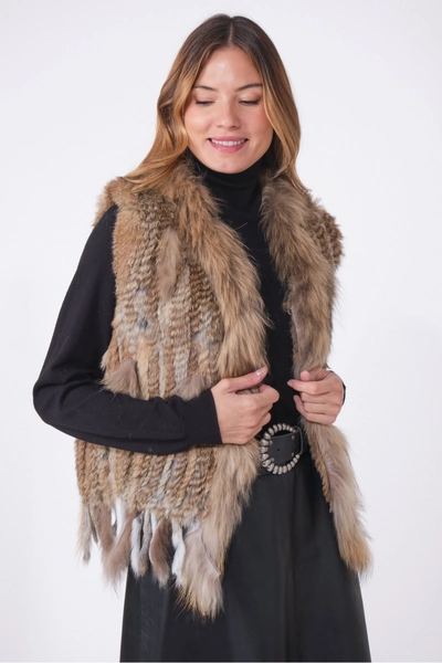 Sélection Cesare Nori - GILET FOURRURE NOMADE Naturel | Cesare Nori