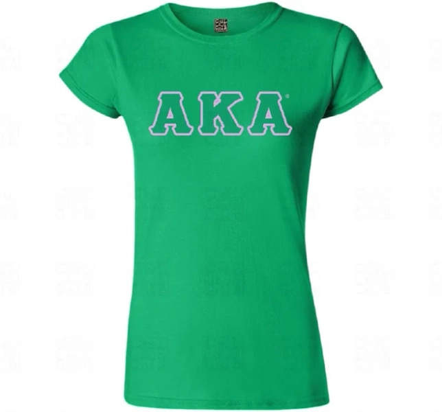 Alpha Kappa Alpha Fitted Applique Tee