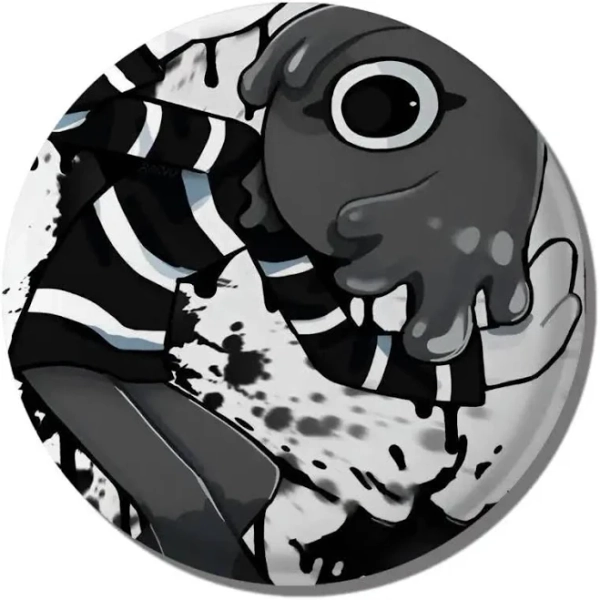 Dandy's World Blot Badge On Backpack