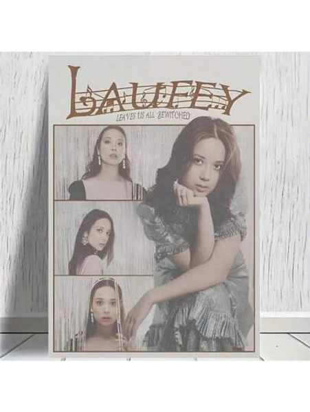 1pc Canvas Poster Room Decor Laufey Vintage Music Themed Canvas Print, Wall Art, For Bedroom Decor
