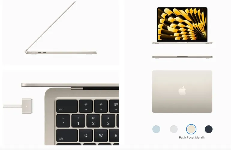 Jual Macbook Air 13 inch M4 16/256GB Starlight | iBox Official Store | iBox Online Store