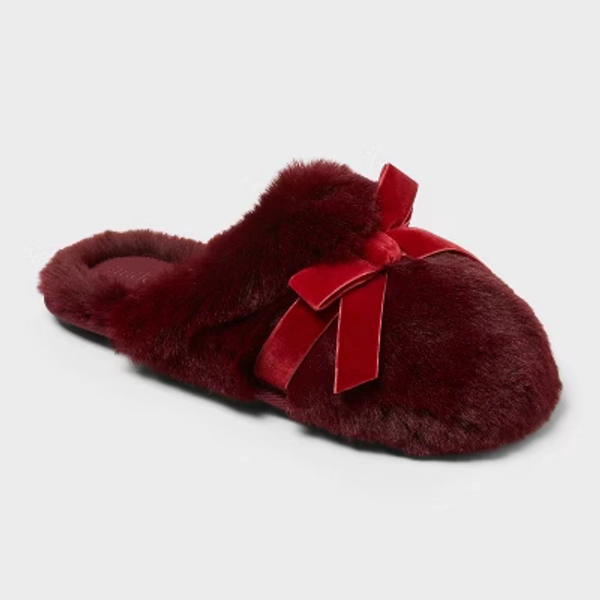 Women's Arbor Plush Scuff Slippers - Auden™ Red L