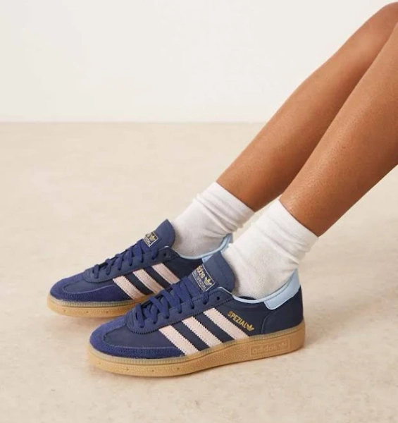 adidas Originals Handball Spezial sneakers in navy and pink