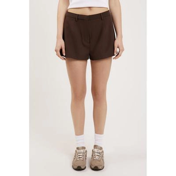 Ode Glane Tailored Shorts Walnut