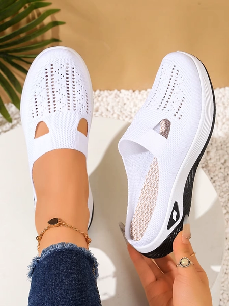 Women shoes Convenient and comfortable at home, one foot with a vent and half slipper women's summer shoes free shippiing shoes - AliExpress 322