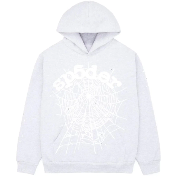 Sp5der OG Web HoodieHeather Grey | spiderhoodie.org