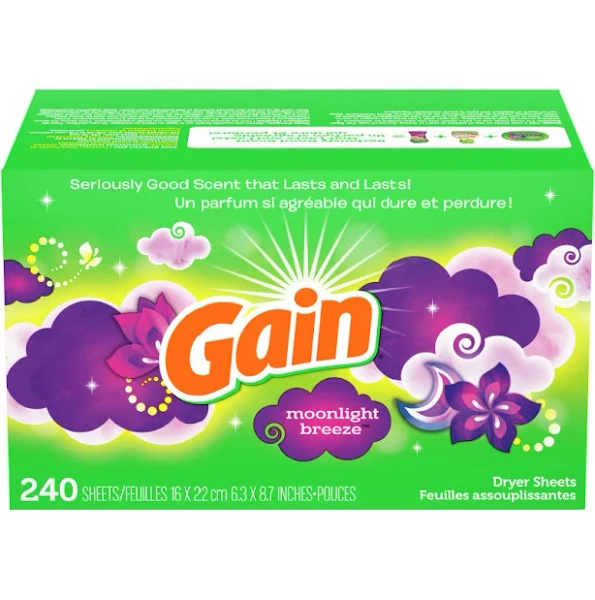 Gain Dryer Sheets Moonlight Breeze