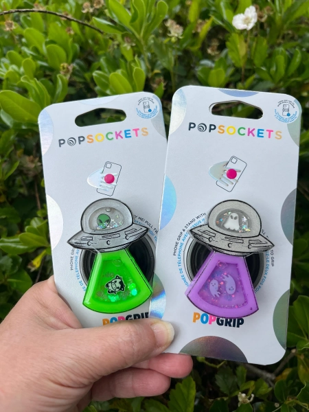 Alien/Ghost Abduction Shaker PopGrip™: Resin Phone Grip