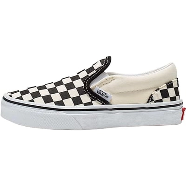 Vans Classic Slip-On Skate Shoe - Little Kids' (Checkerboard) Black/White, 13.0