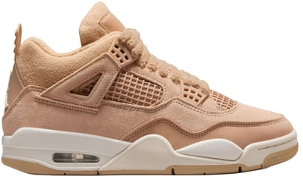 Air Jordan 4 Retro Women's 'Cozy Girl' Basketball Shoes, Size 8.5, Orewood Brn/Sail/Black