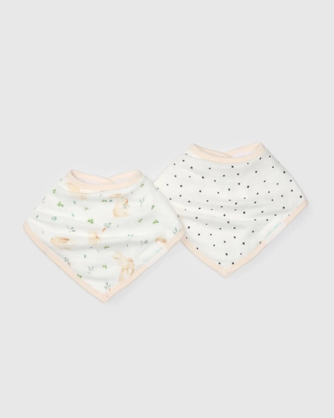 Bandana Bib Set - 2 Pack - Bunny Meadow – LOULOU LOLLIPOP US