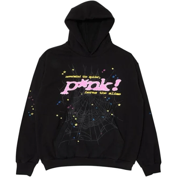 Sp5der Men's P*nk Hoodie