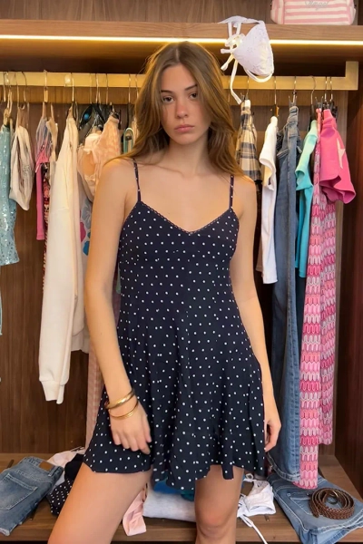V-neck dress