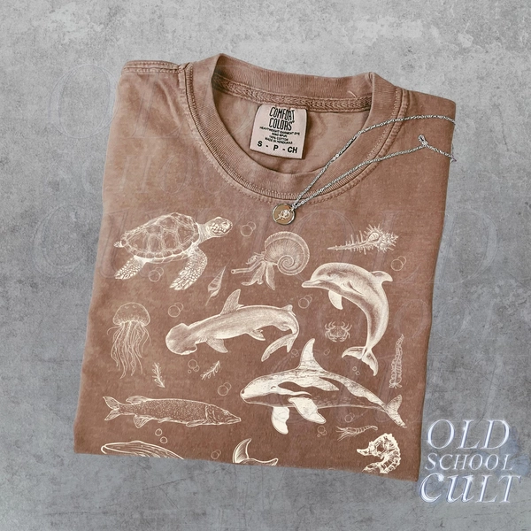 Sea Animals 90s Vintage Style Tshirt, Retro Comfort Colors® Y2k Ocean Shirt, Sealife, Whale, Orca, Turtle, Dolphin Shit, Unisex Adult Tee - Etsy Canada