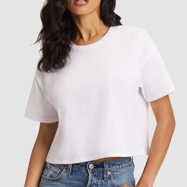 Women's cozy earth All Day Cropped T-Shirt