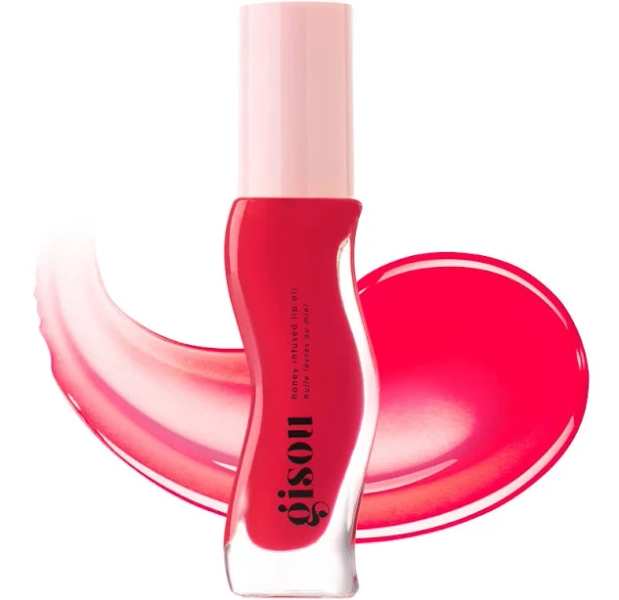 Gisou Honey Infused Hydrating Lip Oil - Strawberry Sorbet