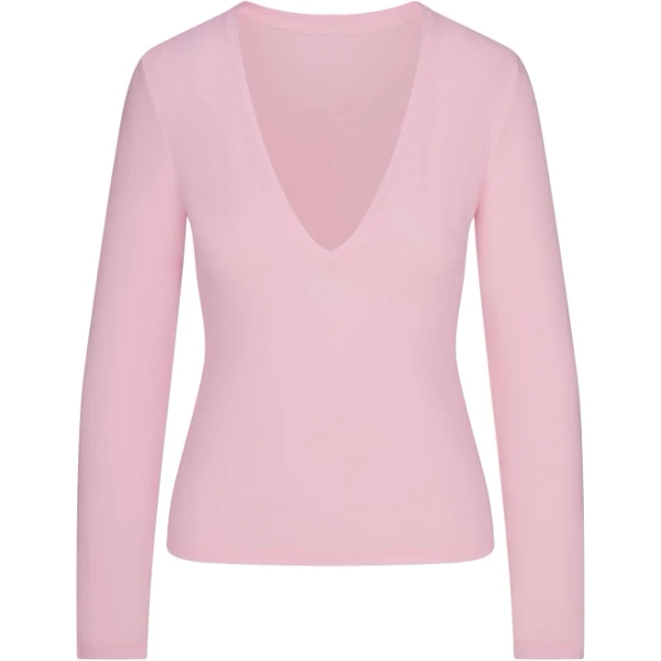 SKIMS Women's Long Sleeve Plunge Top