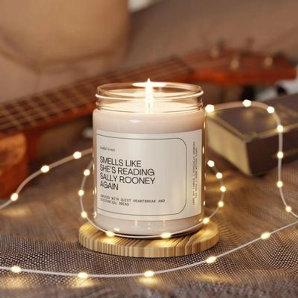 Sally Rooney Soy Candle - Normal People Book - Personalized Soy Wax Candle - Unique Bookworm Gift