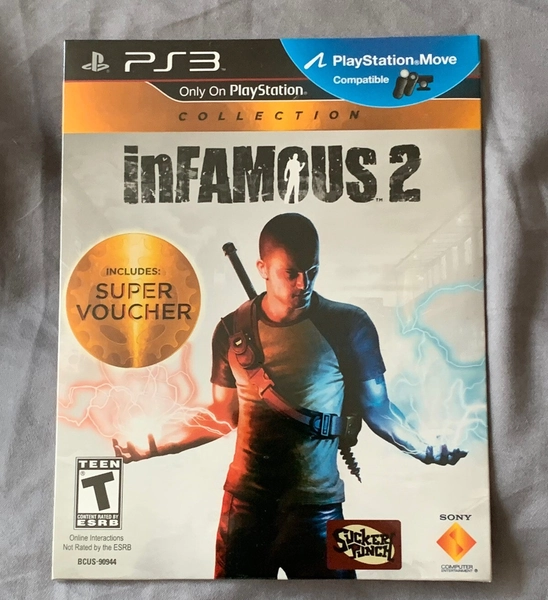 BRAND NEW IN PAPER SLIP Infamous 2 (PlayStation 3) - (Not for resale EDITION)