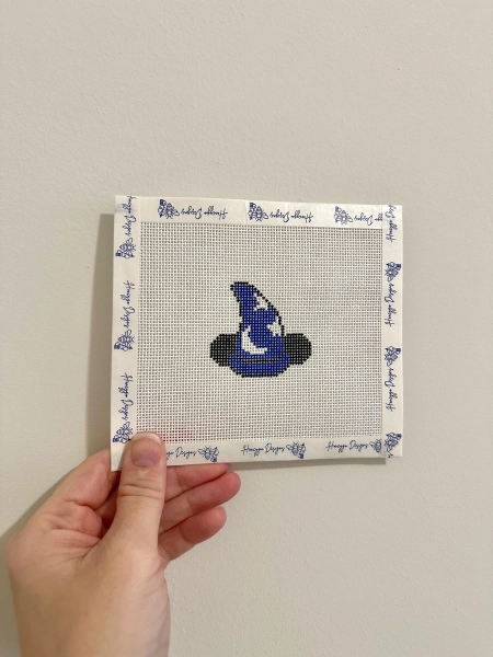 Mickey Sorcerer Hat - 2 inch Beginner Friendly Canvases - Disney Inspired - Fantasmic Needlepoint