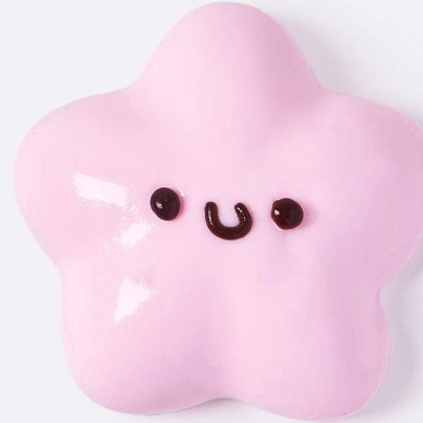 Pink Star Squishy Ultra-Soft Water-Like Taba Toy