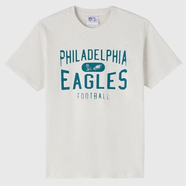 Unisex Philadelphia Eagles OVO x NFL Heather Gray T-Shirt