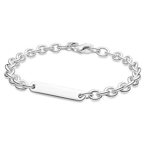 Pandora Engravable Sterling Silver Bar Link Bracelet
