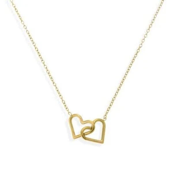 18K Gold Plated Stainless Steel Waterproof Eternal Connection Necklace