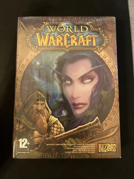 World of Warcraft PC DVD Vanilla/Classic Sealed UK Early Print Rare 2004-2006