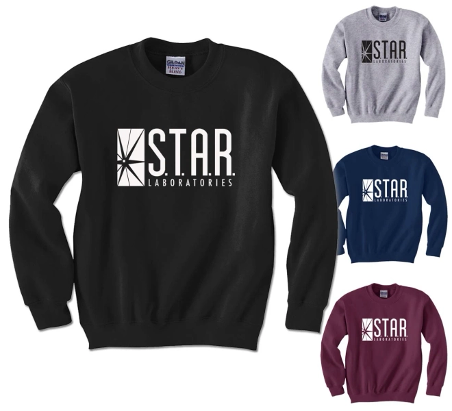 STAR Labs Sweatshirt Halloween Costume Dr Wells Cosplay Adult, Youth Sweatshirts