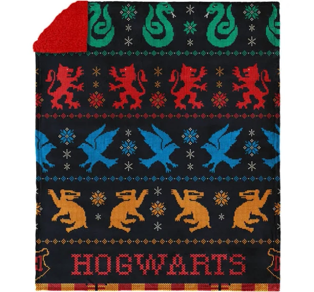 Harry Potter Winter Houses Silk Touch Throw Blanket