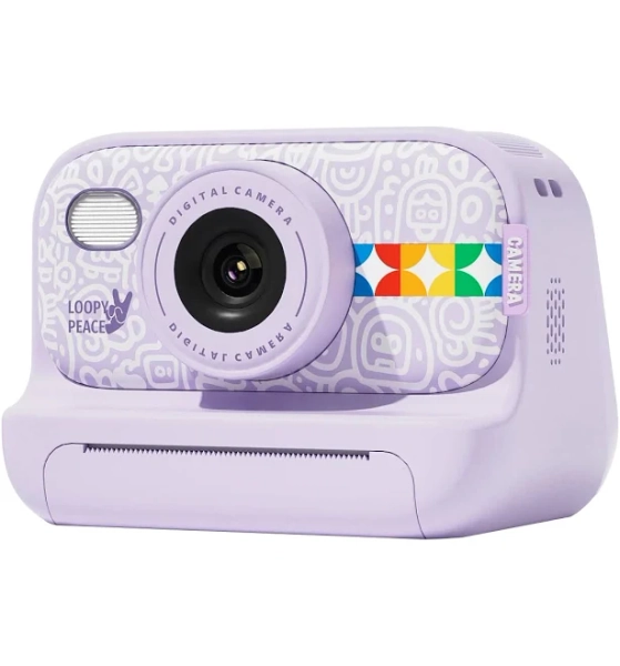 Color Print Camera for Kids 1080P HD Instant Digital Camera with No Ink Printing, Perfect Birthday,